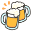 Clinking Beer Mugs Emoji from Kawaii Emoji Set
