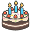 Birthday Cake Emoji from Kawaii Emoji Set