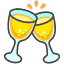 Clinking Glasses Emoji from Kawaii Emoji Set