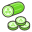 Cucumber Emoji from Kawaii Emoji Set