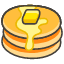 Pancakes Element from Kawaii Emoji Set