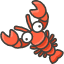 Lobster Element from Kawaii Emoji Set