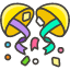 Confetti Ball Emoji from Kawaii Emoji Set