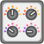 Control Knobs Element from Kawaii Emoji Set