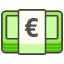 Euro Banknote B Element from Kawaii Emoji Set