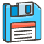 Floppy Disk Element from Kawaii Emoji Set