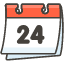 Calendar Emoji from Kawaii Emoji Set