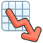 Chart Decreasing Emoji from Kawaii Emoji Set