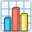 Bar Chart Emoji from Kawaii Emoji Set
