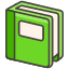 Green Book Element from Kawaii Emoji Set