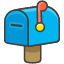 Closed Mailbox With Raised Flag Emoji from Kawaii Emoji Set