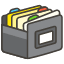 Card File Box Emoji from Kawaii Emoji Set
