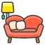 Couch And Lamp B Element from Kawaii Emoji Set