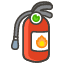 Fire Extinguisher Element from Kawaii Emoji Set