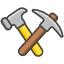 Hammer And Pick Element from Kawaii Emoji Set