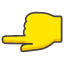 Backhand Index Pointing Left emoji - Free transparent PNG, SVG. No sign up needed.