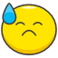 U+1F613 emoji - Free transparent PNG, SVG. No Sign up needed.
