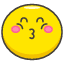 U+1F61A emoji - Free transparent PNG, SVG. No Sign up needed.