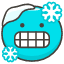 Cold Face Emoji from Kawaii Emoji Set