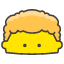 Curly Hair Emoji from Kawaii Emoji Set