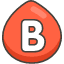 B Button Blood Type Emoji from Kawaii Emoji Set