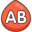 Ab Button Blood Type Emoji from Kawaii Emoji Set