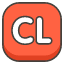Cl Button Emoji from Kawaii Emoji Set