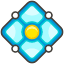 Diamond With A Dot Element from Kawaii Emoji Set