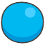 Blue Circle Emoji from Kawaii Emoji Set