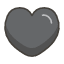 Black Heart Emoji from Kawaii Emoji Set