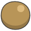 Brown Circle Emoji from Kawaii Emoji Set