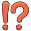Exclamation Question Mark Element from Kawaii Emoji Set