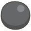Black Circle Emoji from Kawaii Emoji Set