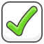 Check Mark Button Emoji from Kawaii Emoji Set