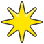Eight Pointed Star Element from Kawaii Emoji Set