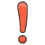 Exclamation Mark Element from Kawaii Emoji Set