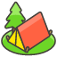 Camping A Emoji from Kawaii Emoji Set