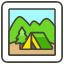 Camping B Emoji from Kawaii Emoji Set