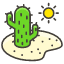 Desert Element from Kawaii Emoji Set