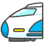 Bullet Train Emoji from Kawaii Emoji Set