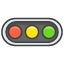 Horizontal Traffic Light Element from Kawaii Emoji Set