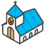 Church A Emoji from Kawaii Emoji Set