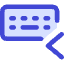 Keyboard One Hand Left Icon from Core Duo Set
