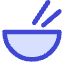Bowl Chop Stick Icon from Core Duo Set