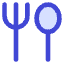 Fork Spoon Icon from Core Duo Set