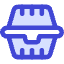 Plastic Food Container Icon from Core Duo Set