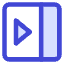 Bar Sidebar Left Panel Open Icon from Core Duo Set