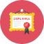 Diploma Icon from Kameleon Colors Set