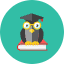 Owl Book Icon from Kameleon Colors Set