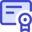 Document Certificate Icon from Core Duo Set
